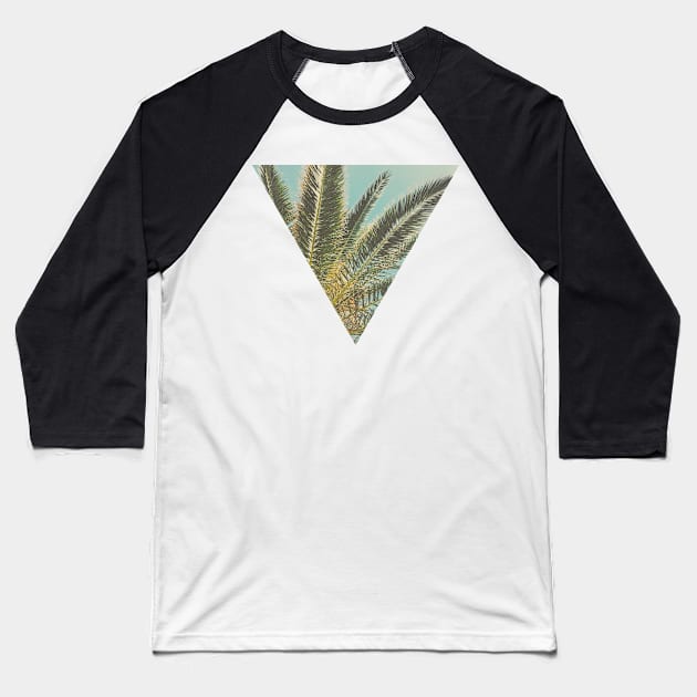 Summer Palm Baseball T-Shirt by Cassia